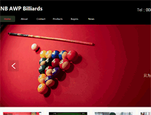 Tablet Screenshot of nbbilliards.com